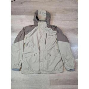 Columbia Men’s L Interchange Waterproof Hooded Jacket Gray Outdoor Winter